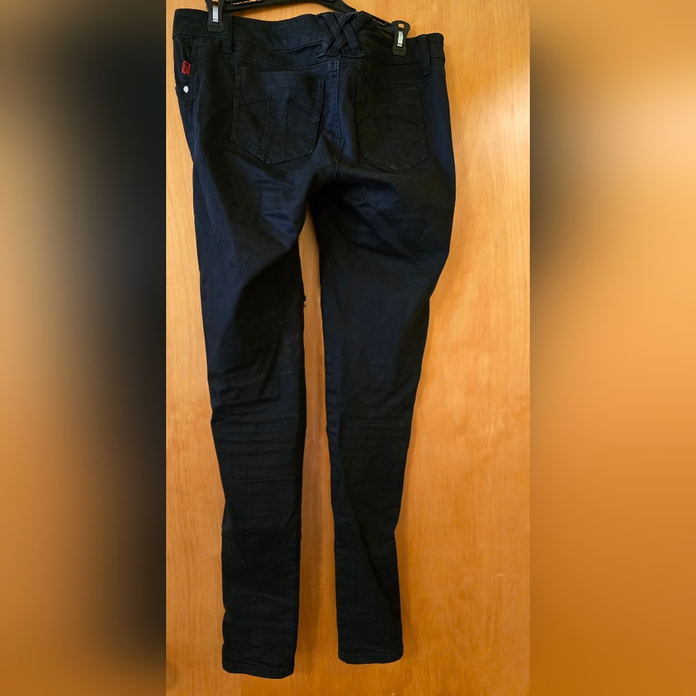 Tripp NYC Lowrise Skinny Jeans Lime Green Mesh Size 9 - Picture 5 of 8